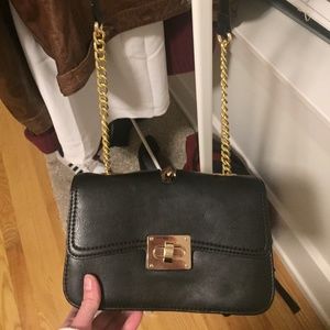 Small Black Leather Shoulder Bag